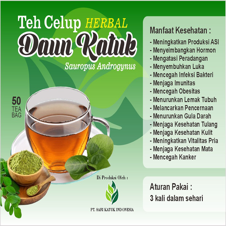 TEH CELUP HERBAL DAUN KATUK
